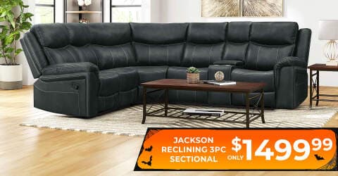 Jackson reclining 3PC Sectional only $1,499.99.