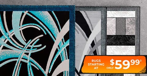 Rugs starting at $59.99!