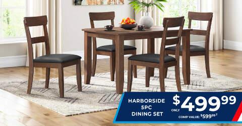 Harborside 5PC Dining Set only 499.99. Comp value: 599.99.2