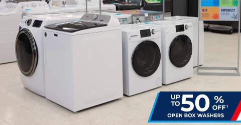Up to 45% off open box washers
