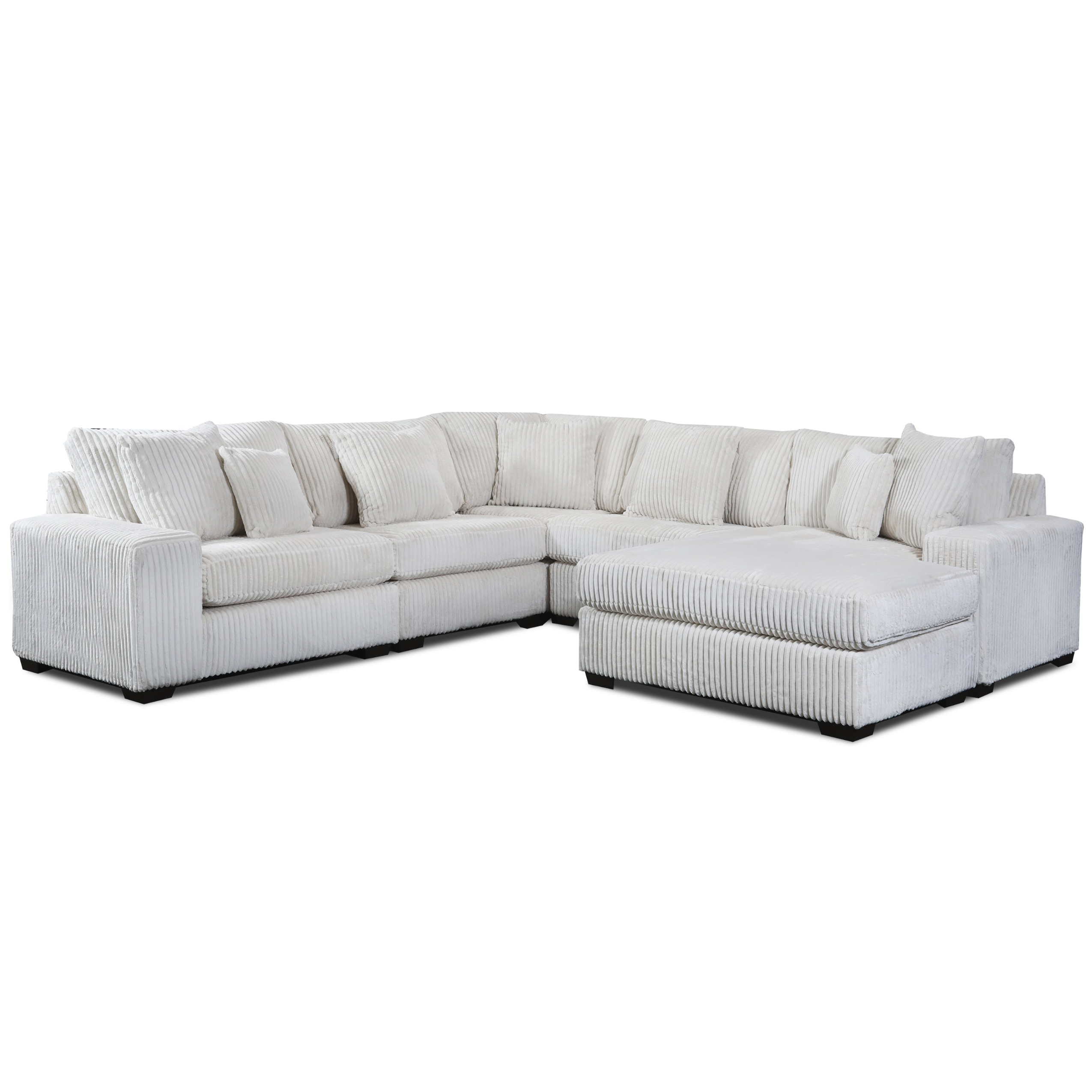 Carbon 5-Piece Modular Sectional with Chaise