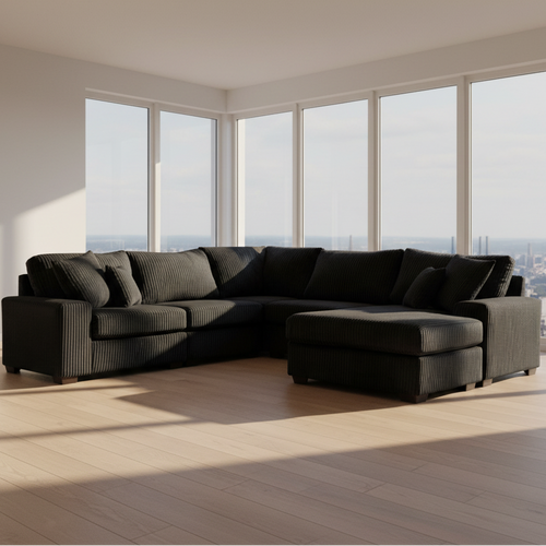 Carbon 5-Piece Modular Sectional with Chaise