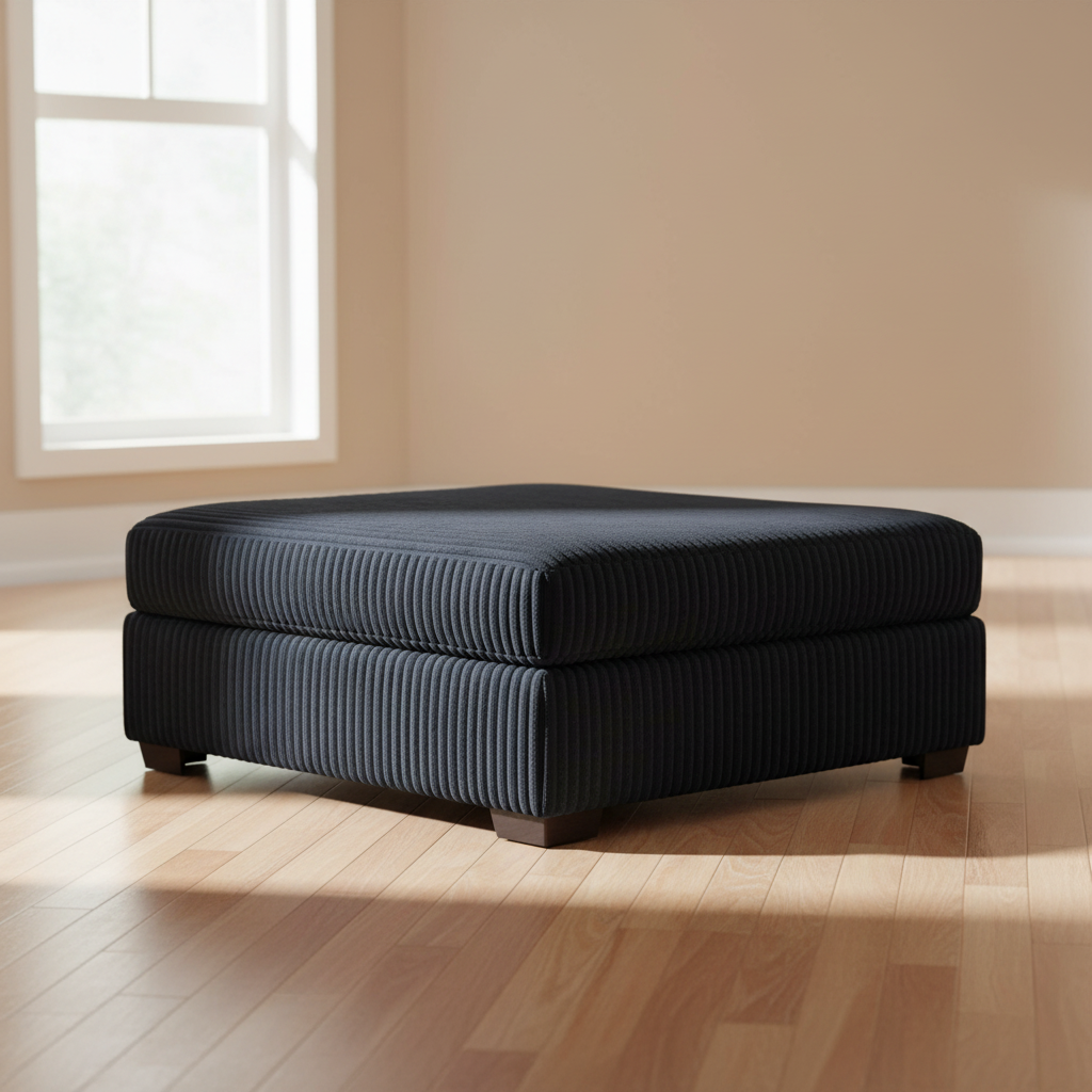 Carbon Cocktail Ottoman