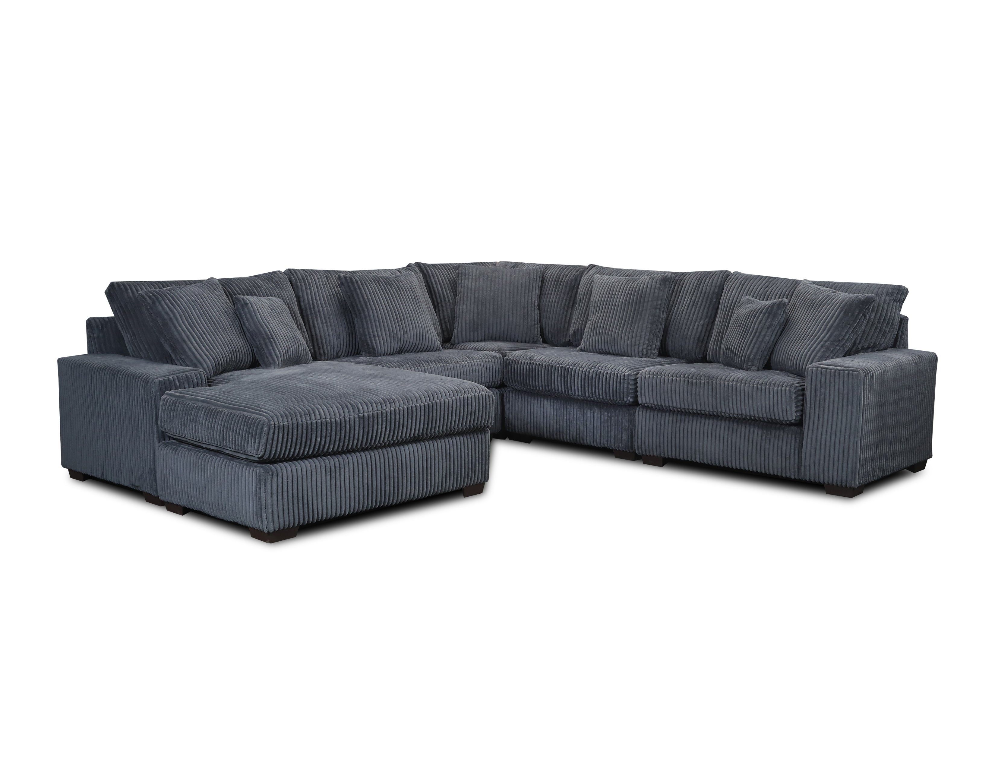 Carbon 5-Piece Modular Sectional with Chaise