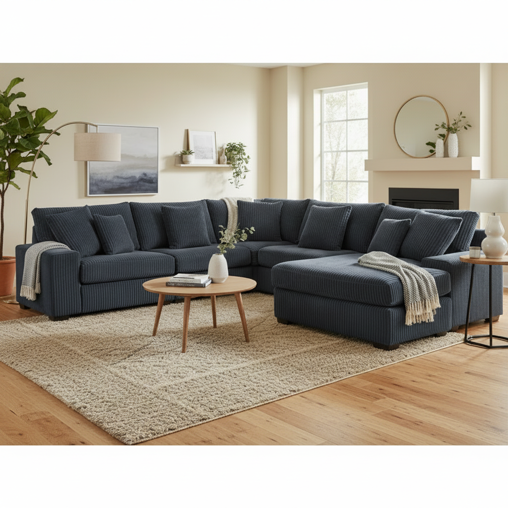 Carbon 5-Piece Modular Sectional with Chaise