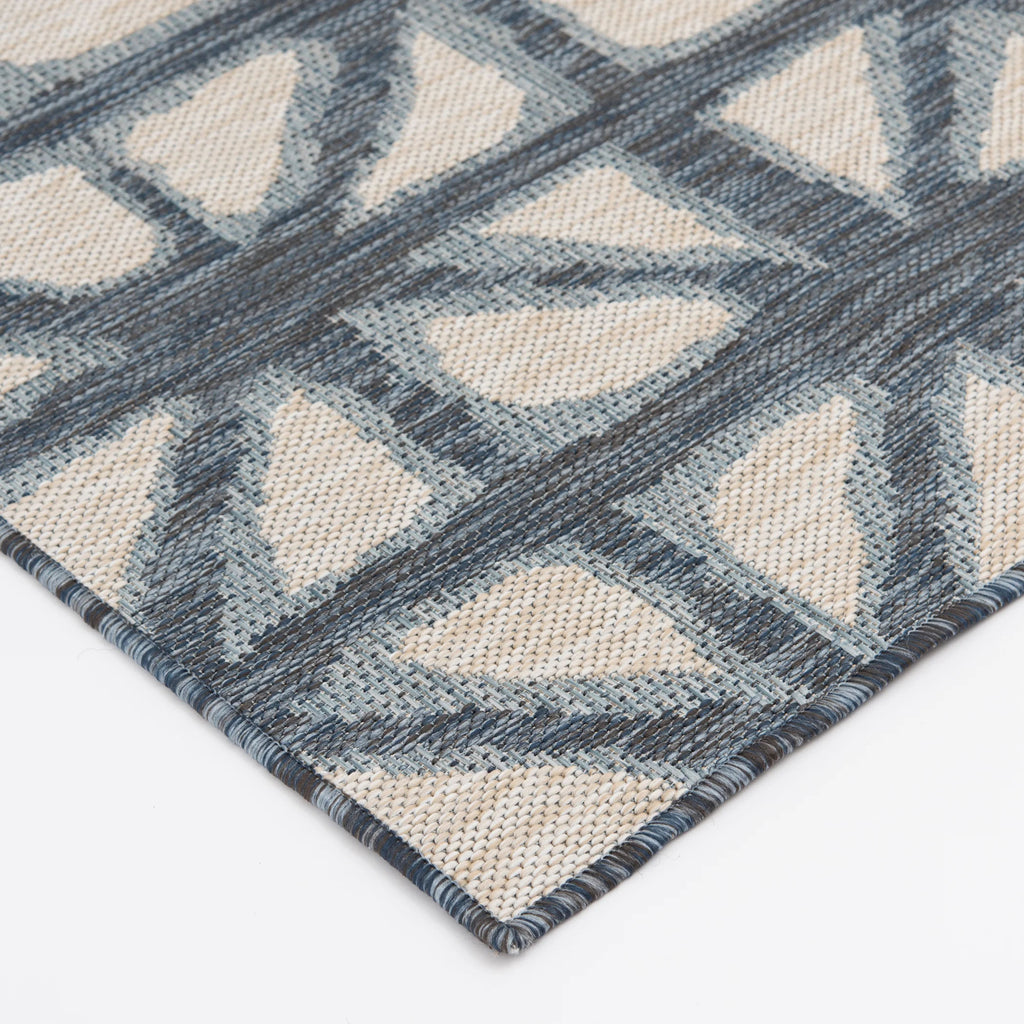 Shibori Aqua Area Rug