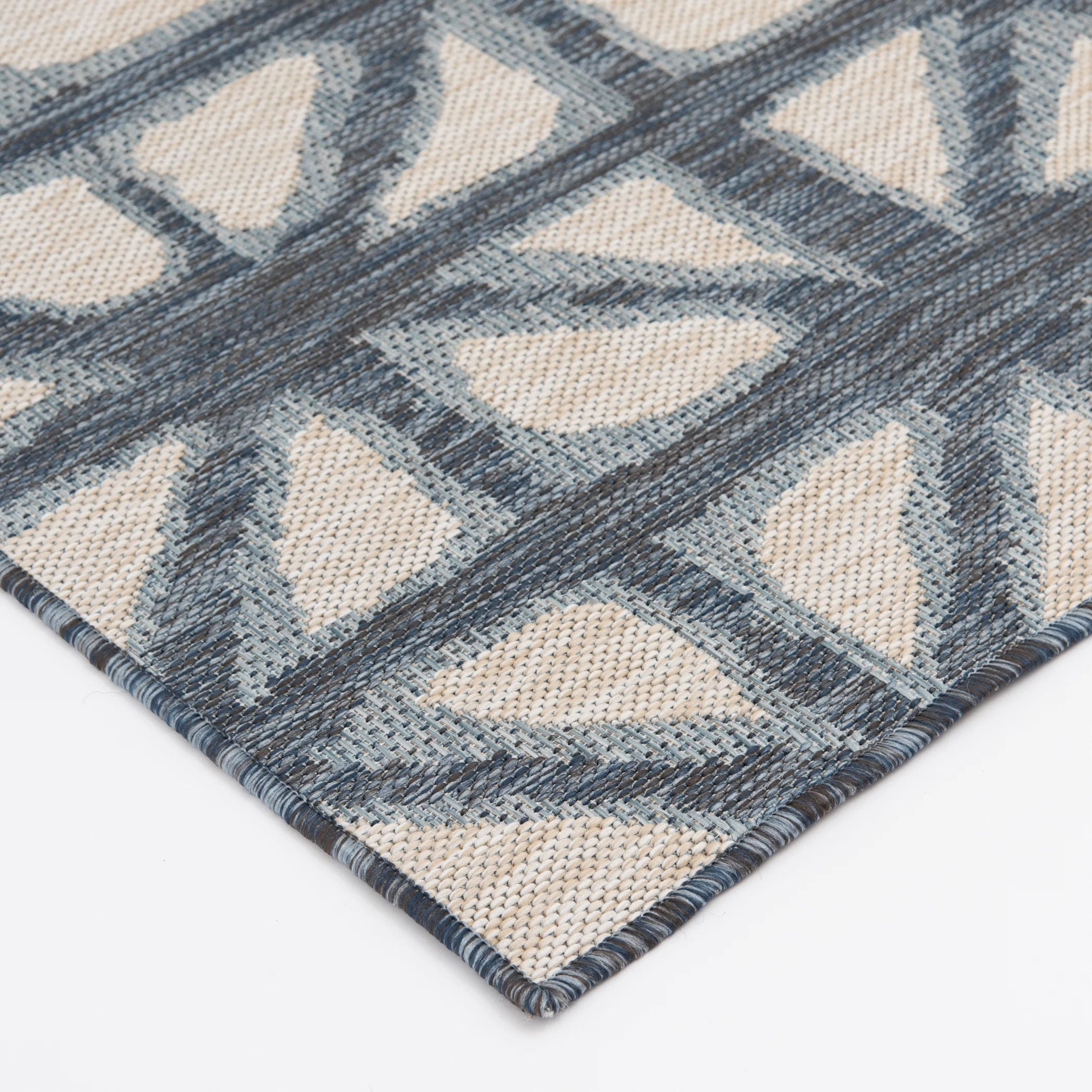 Shibori Aqua Area Rug