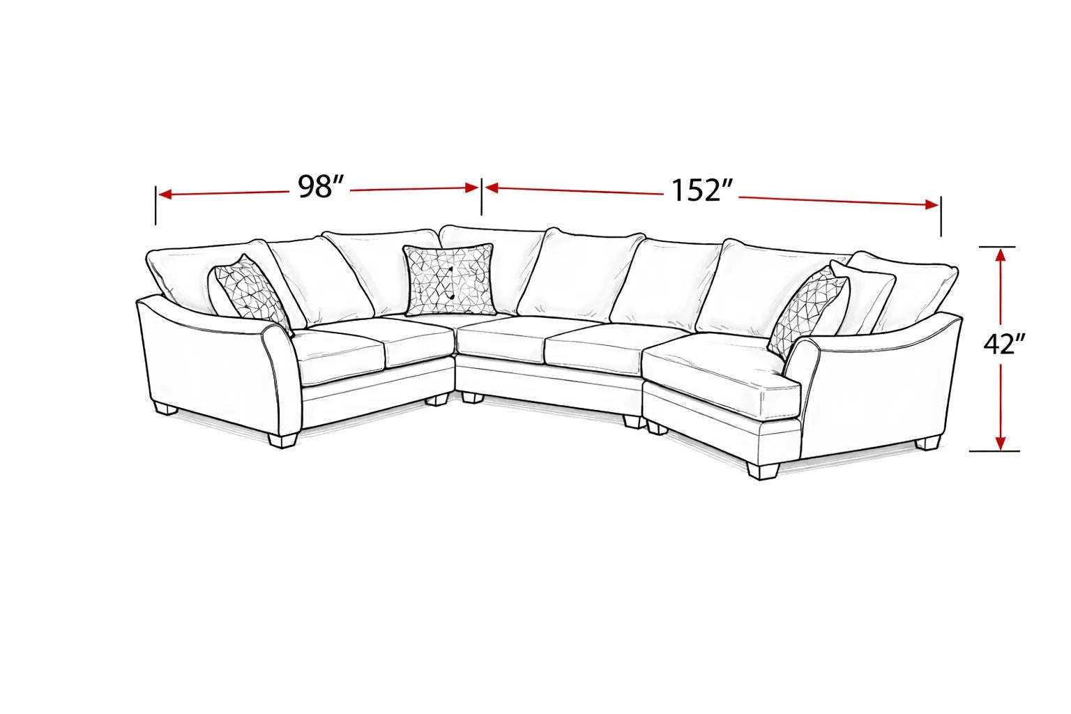 Anchor Tide 3PC Sectional