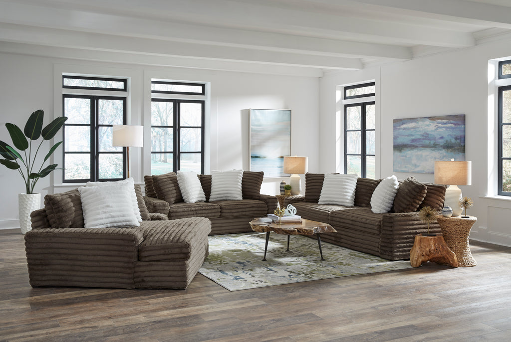 Serene Hush Chocolate Corded Loveseat