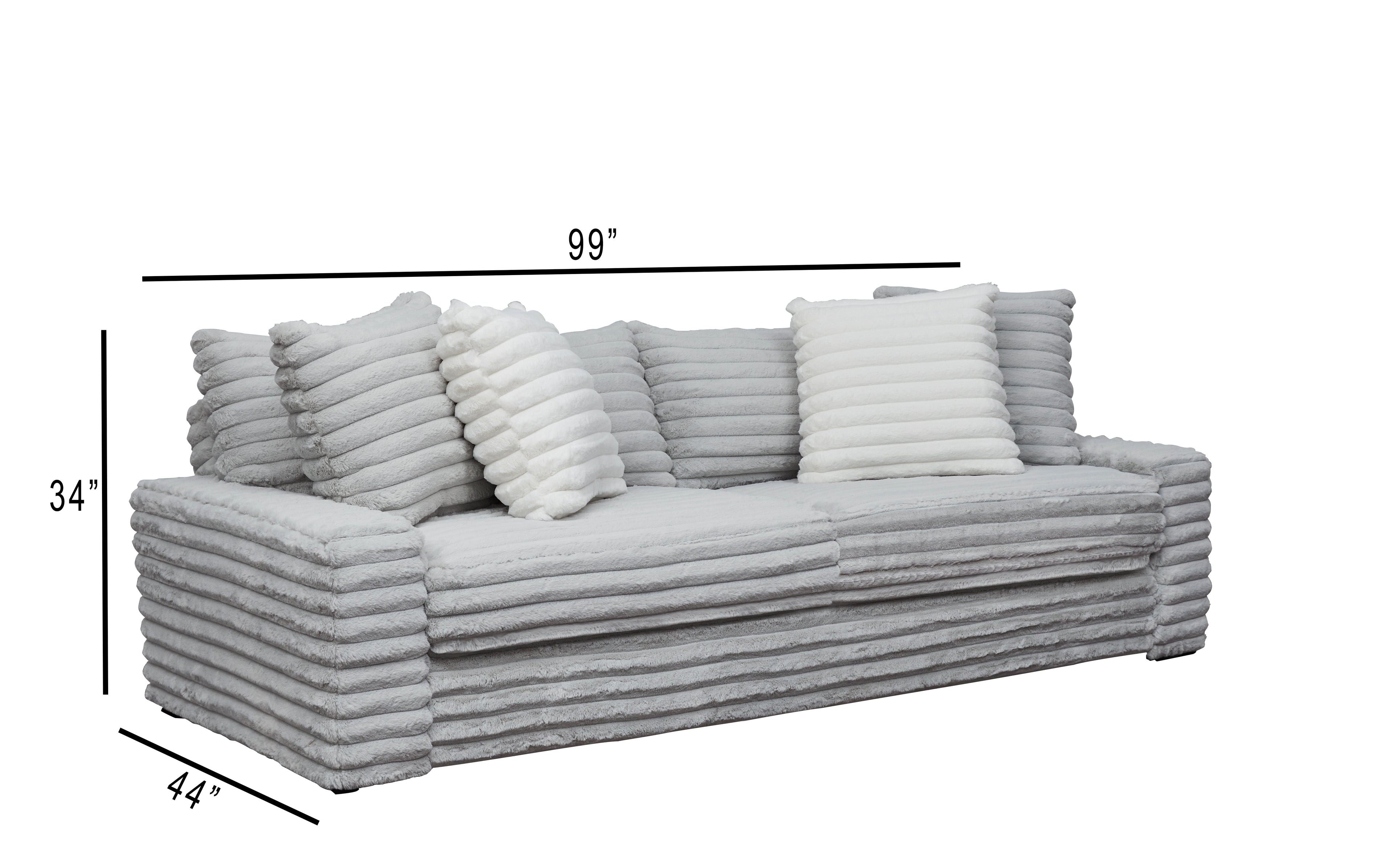 Serene Moonstruck Corded Sofa