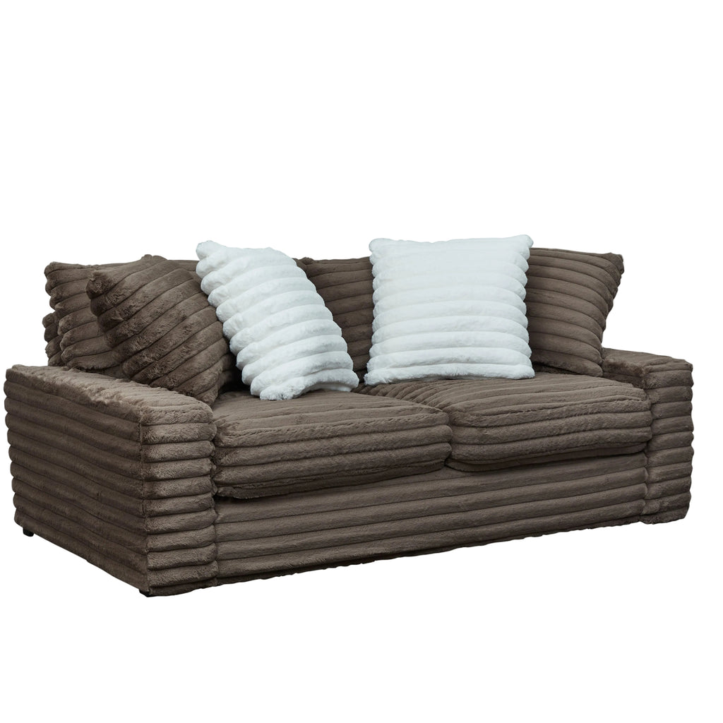 Serene Hush Chocolate Corded Loveseat