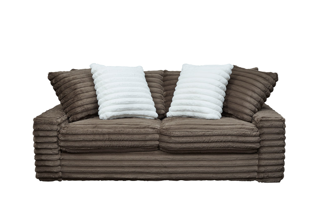 Serene Hush Chocolate Corded Loveseat