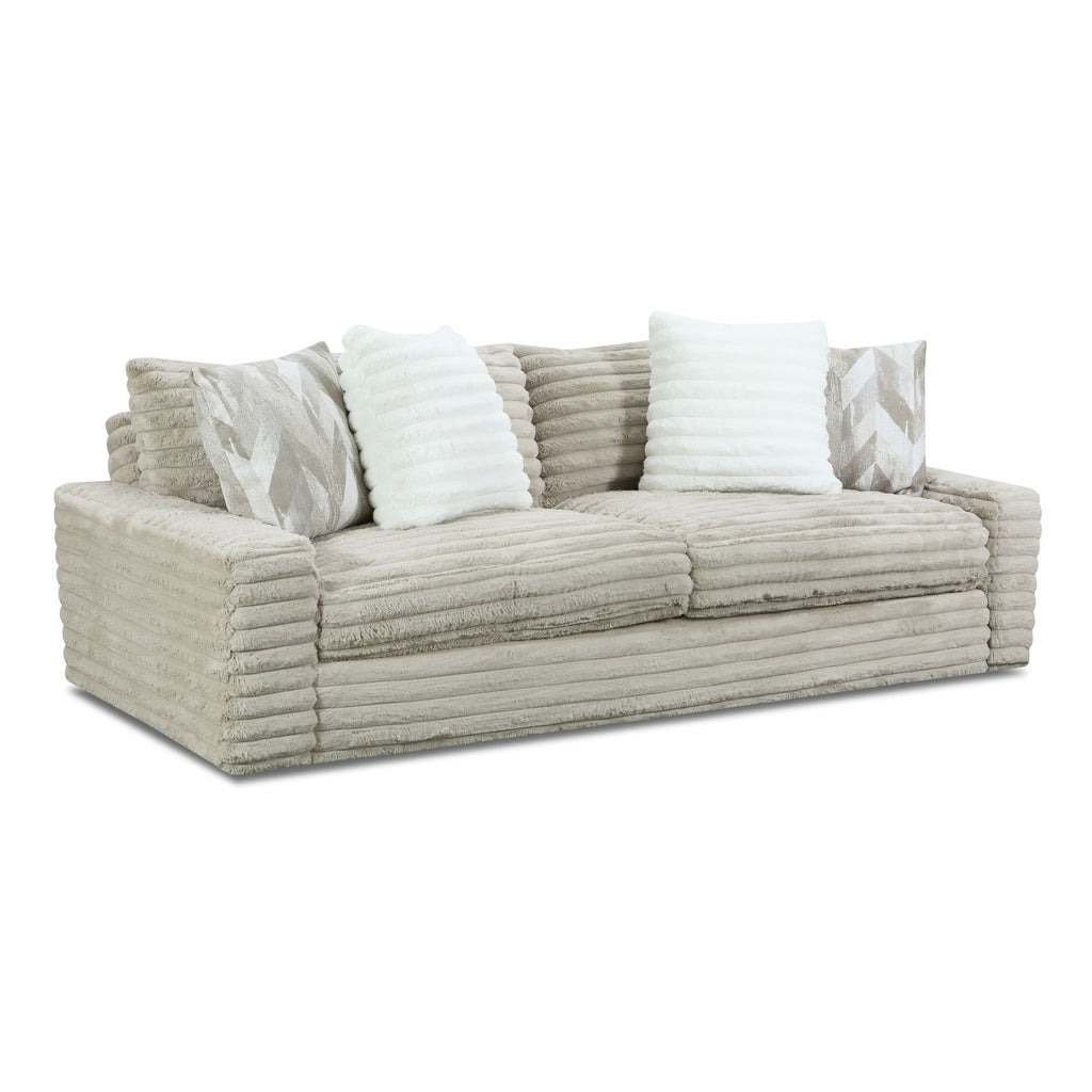 Serene Parchment Corded Sofa
