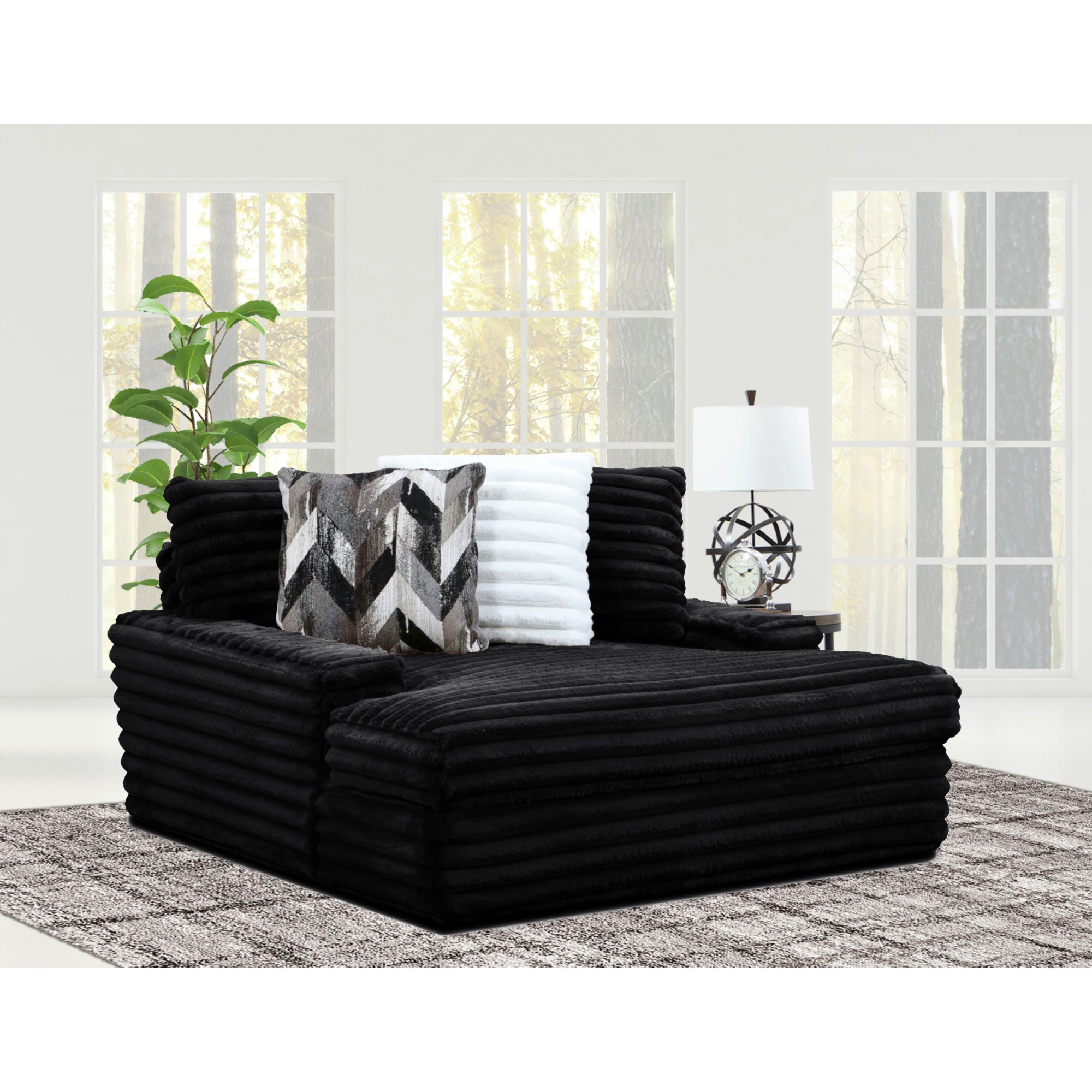 Serene Thunder Corded Chaise