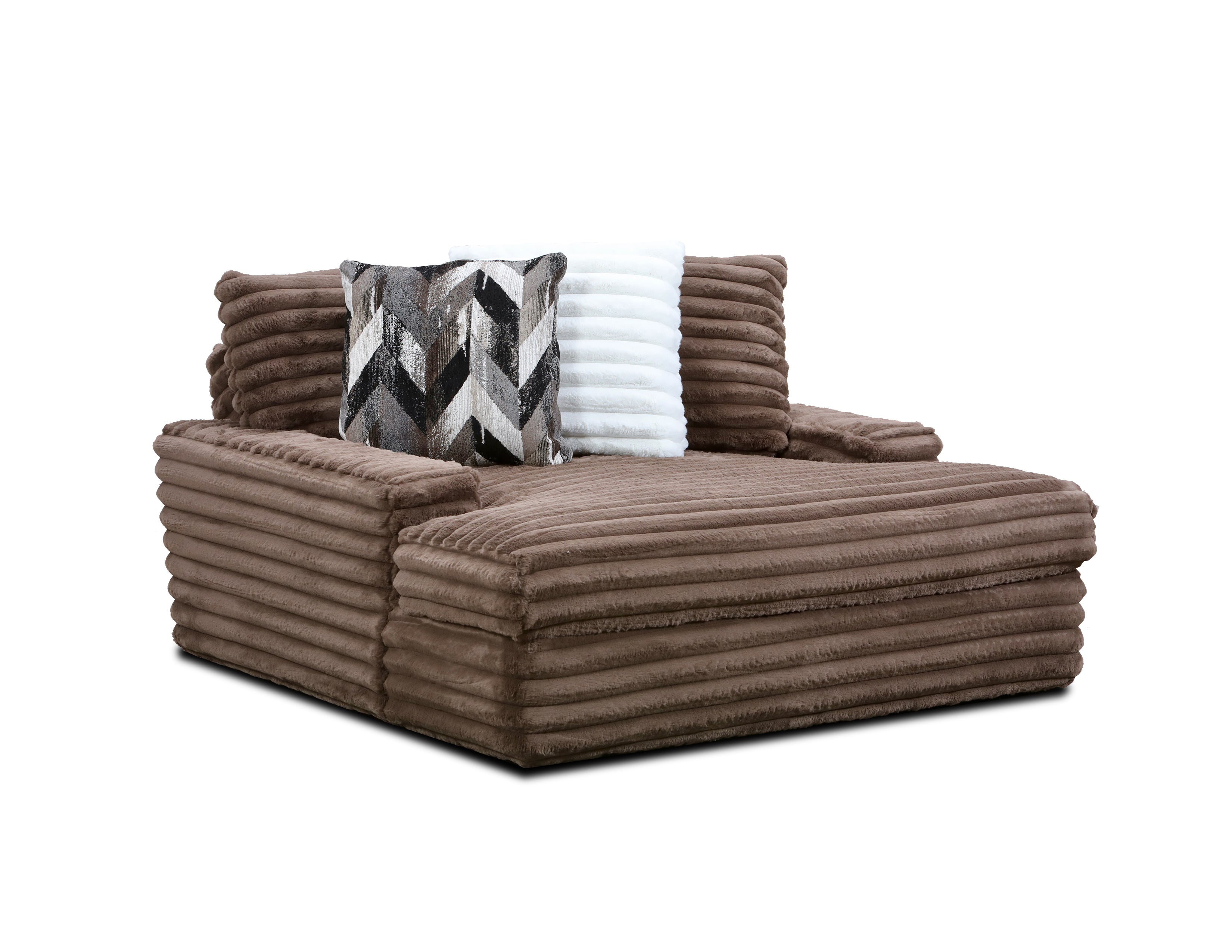Sere Hush Chocolate Corded Chaise