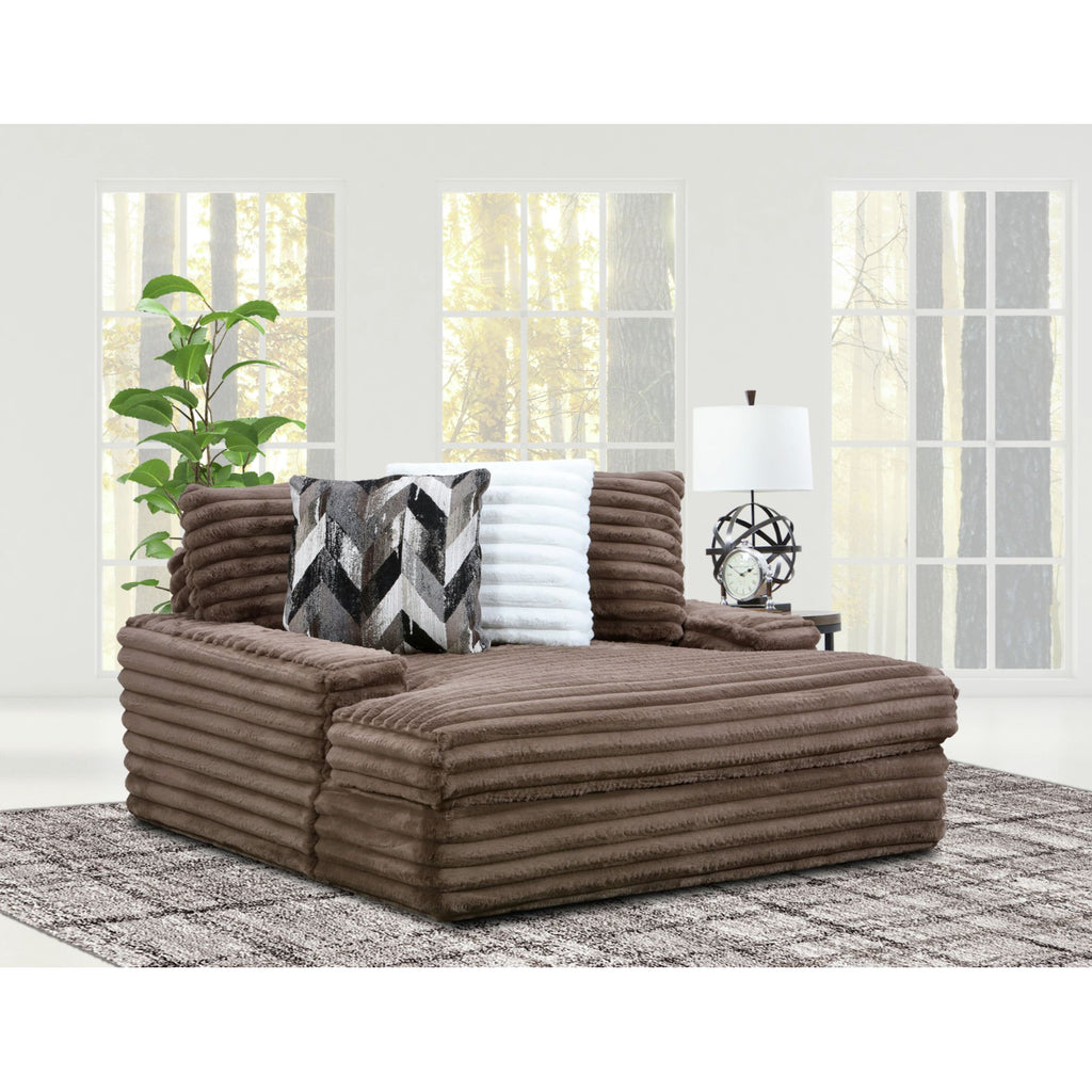 Sere Hush Chocolate Corded Chaise