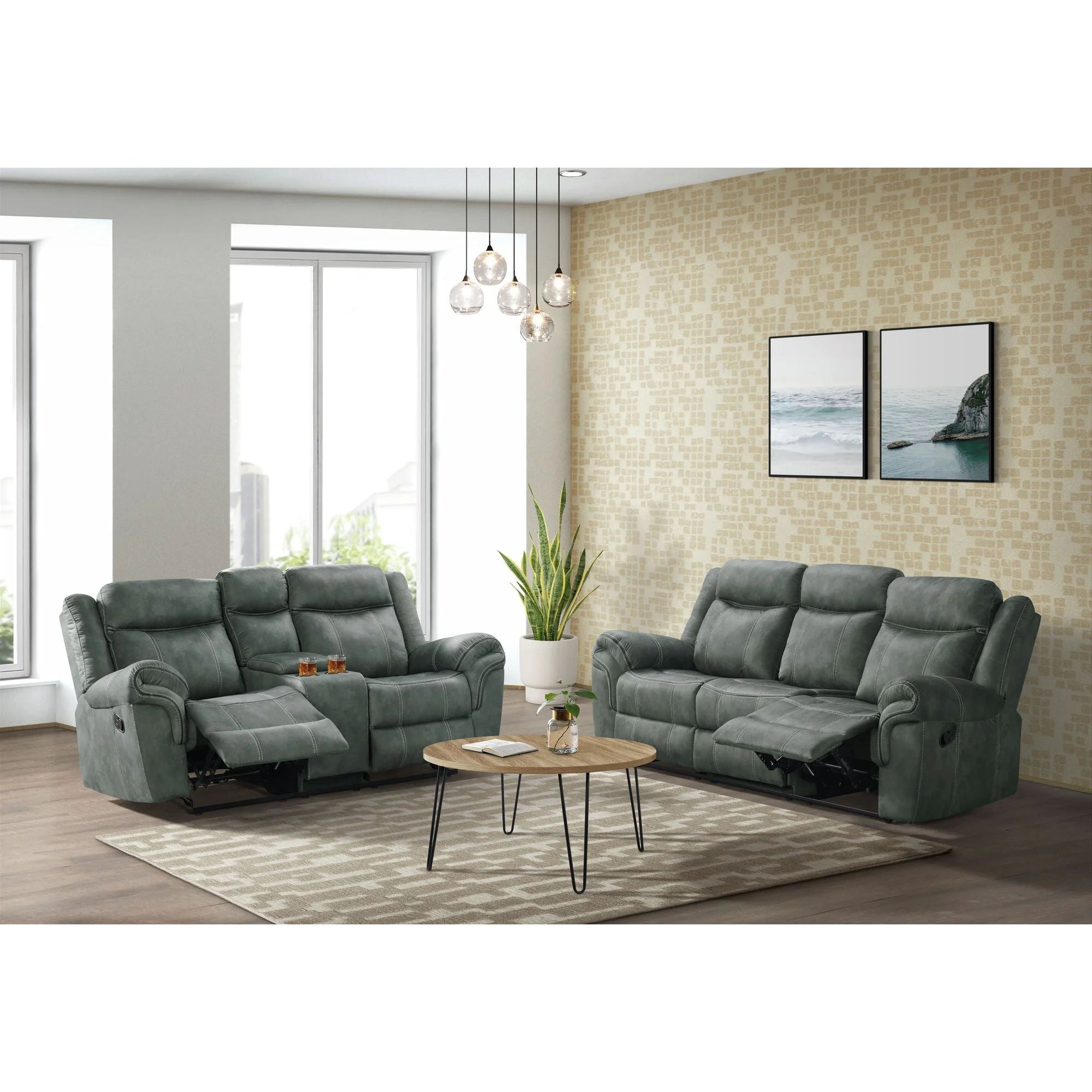 Sorrento Recliningc Console Loveseat