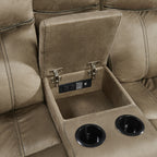 Sorrento Reclining Console Loveseat