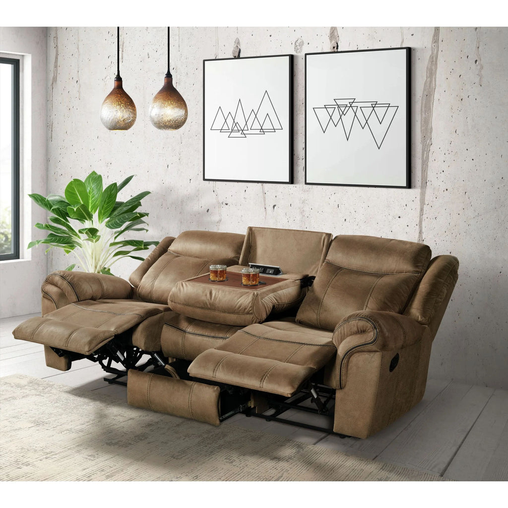 Sorrento Reclining Sofa With Dropdown Table