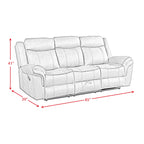 Sorrento Reclining Sofa With Dropdown Table