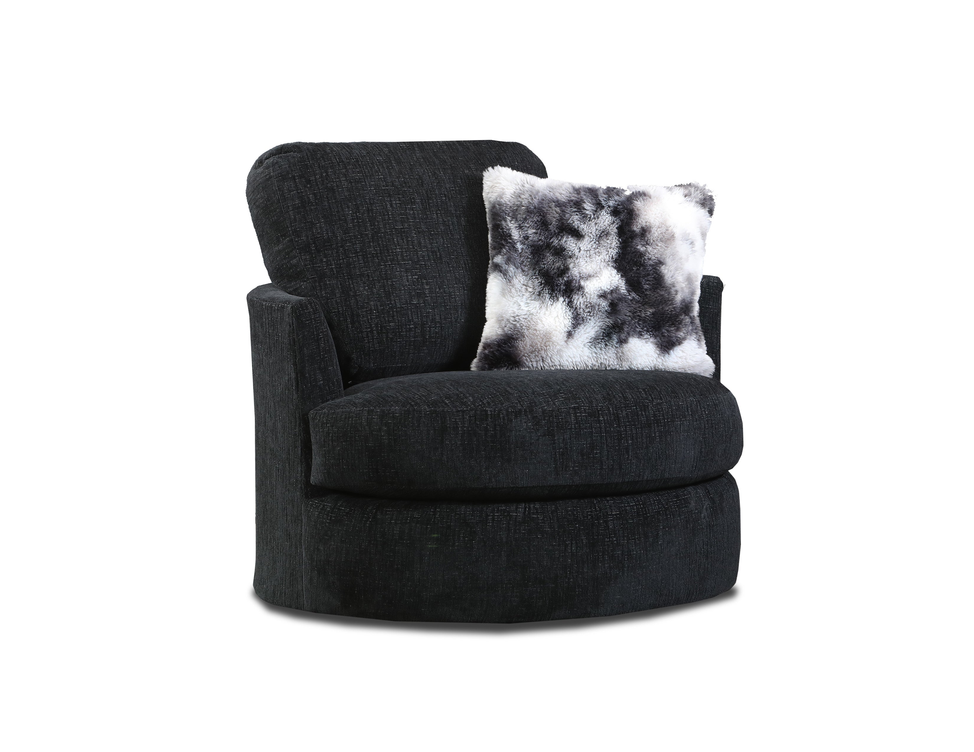 Echo Ebony Barrel Chair