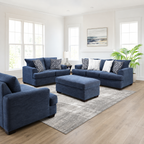 Aden Blue Loveseat