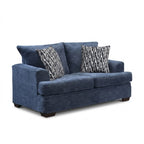 Aden Blue Loveseat