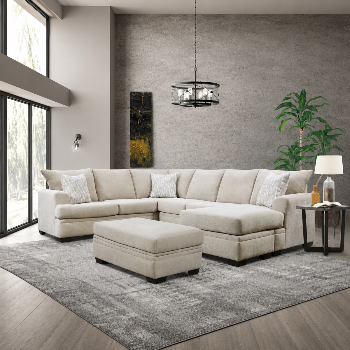 Aden Tan Sectional