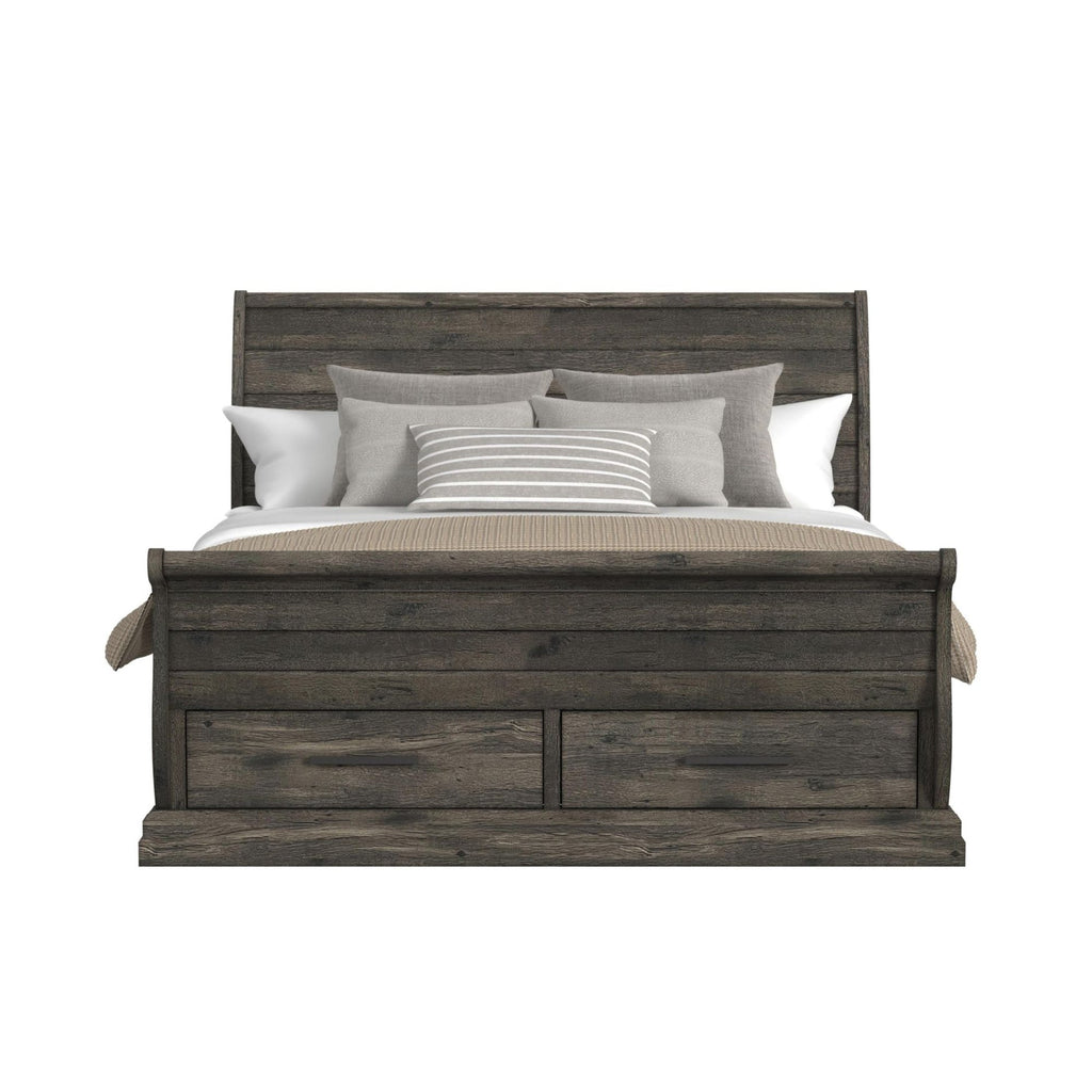 Ironwood Sleigh Bed with Storage