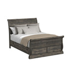 Ironwood Sleigh Bed with Storage