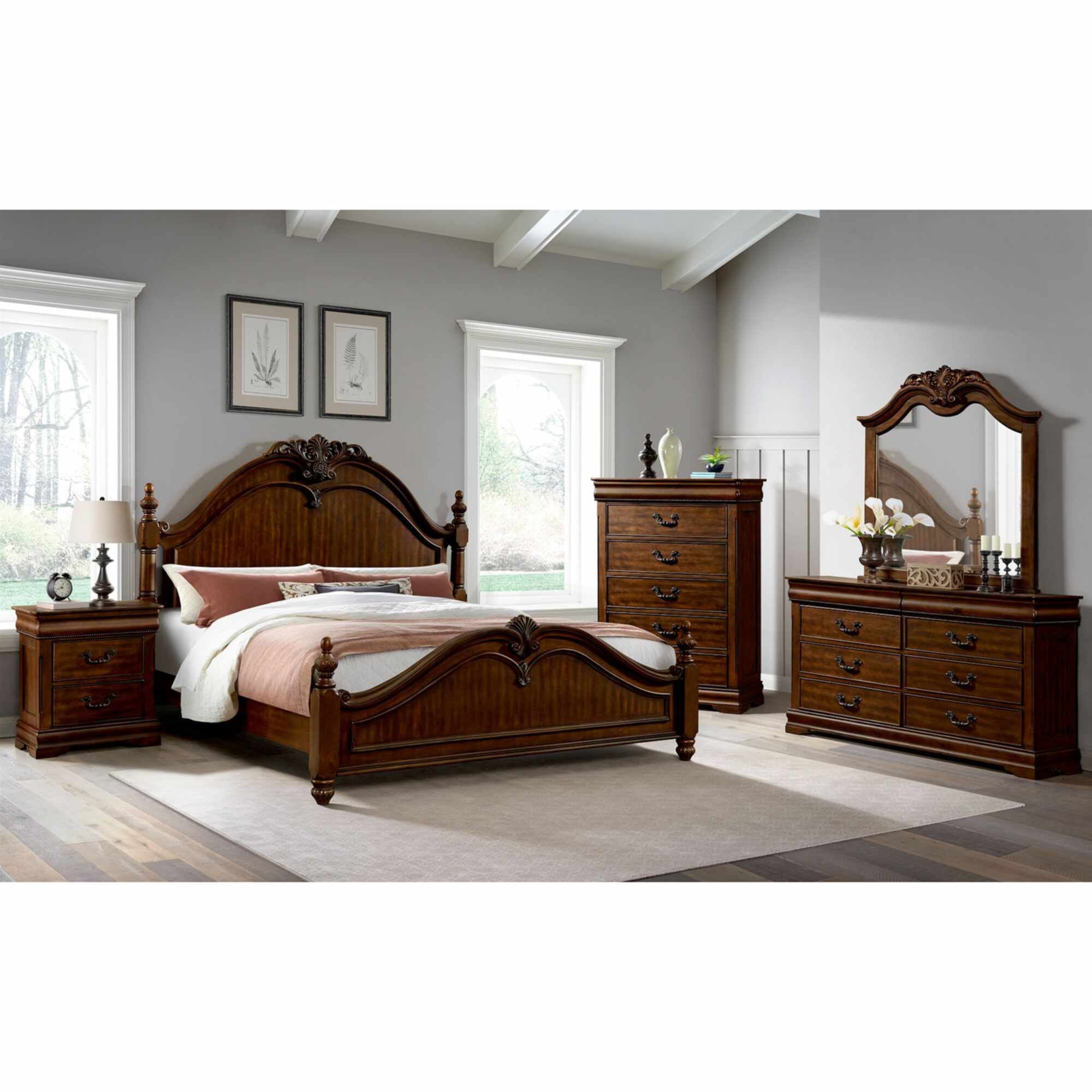 3 piece dresser set Taylor 3-Piece Bedroom The multifunctional nightstands are equipped with built Arthur Brown 3-Piece Queen Bedroom