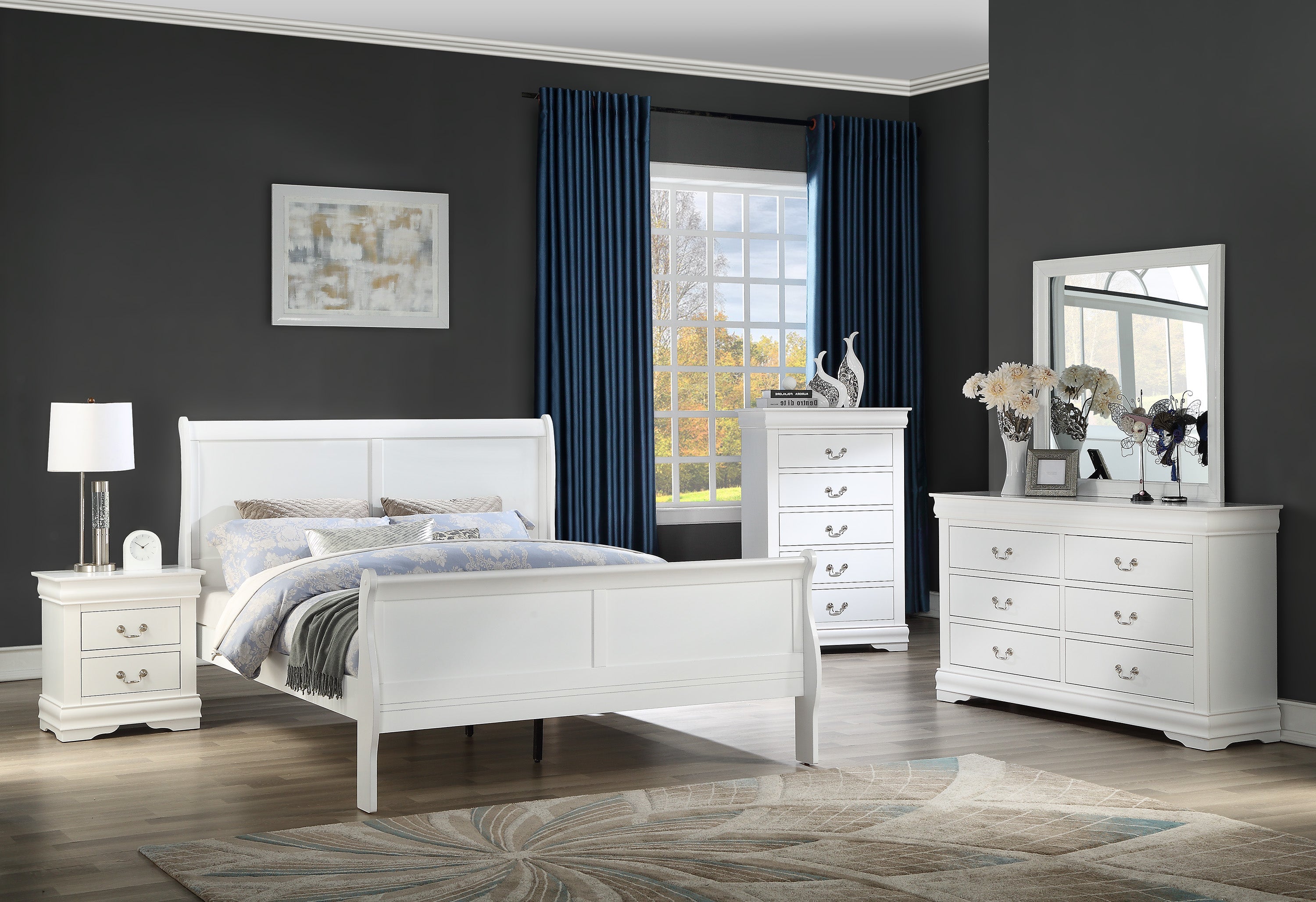 Louis Philippe 3-Piece Bedroom Set