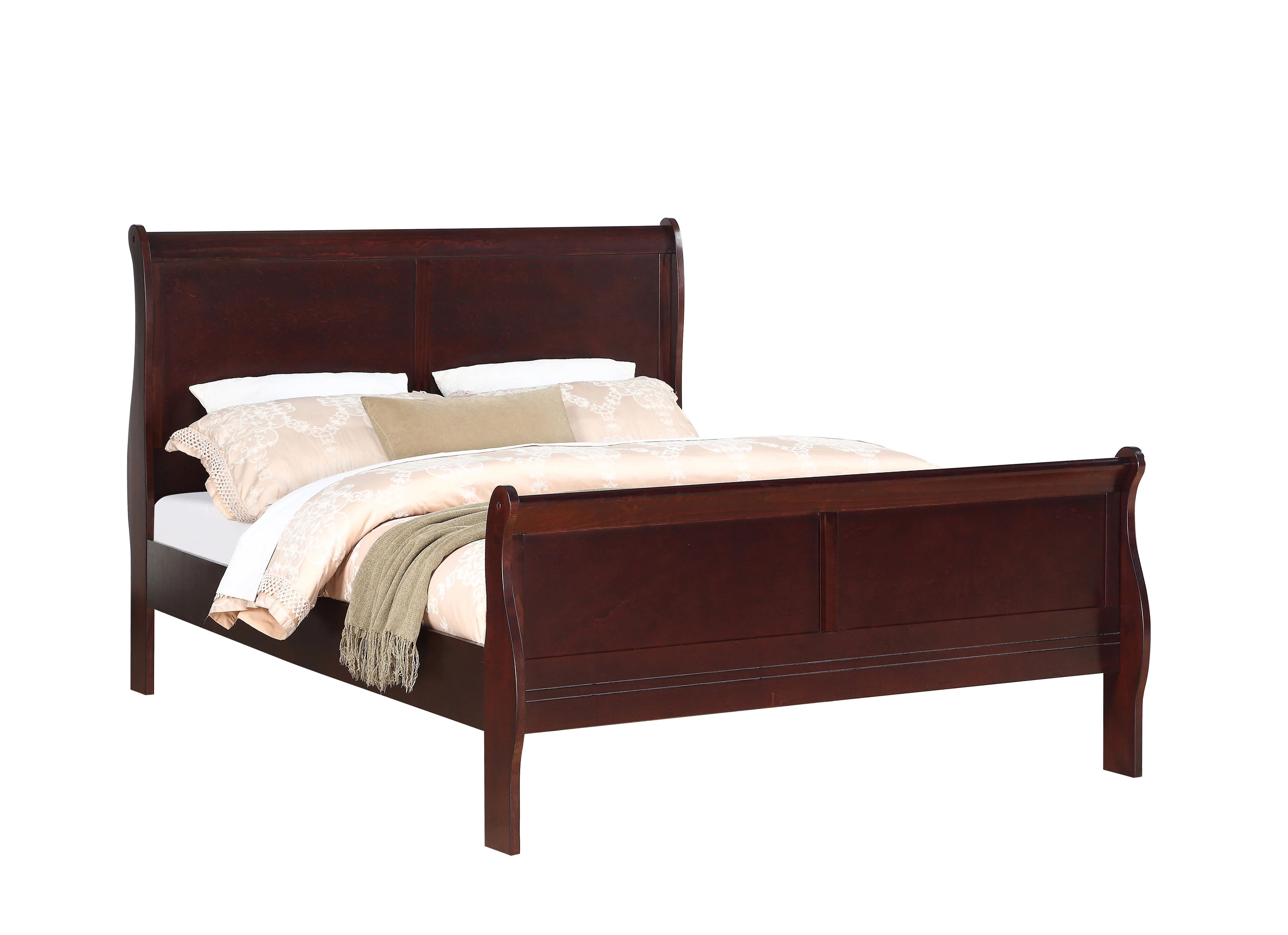 Louis Philippe Sleigh Bed