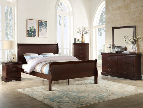Louis Philippe Sleigh Bed