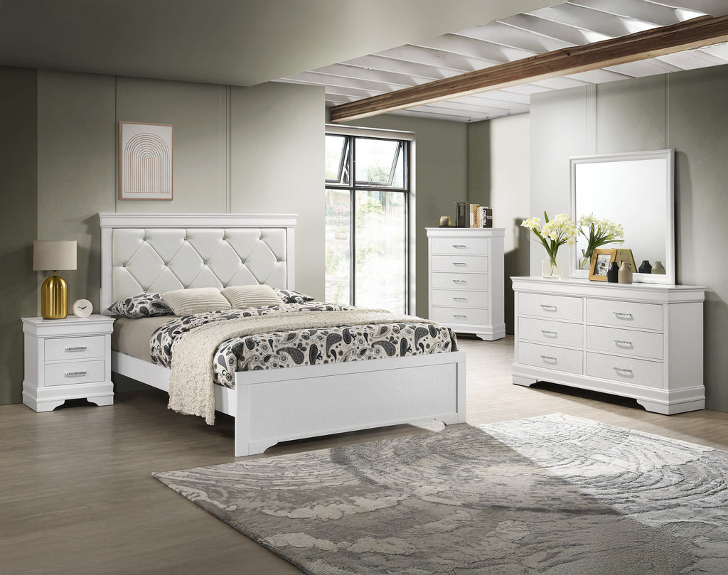 Amalia Upholstered Panel Bed