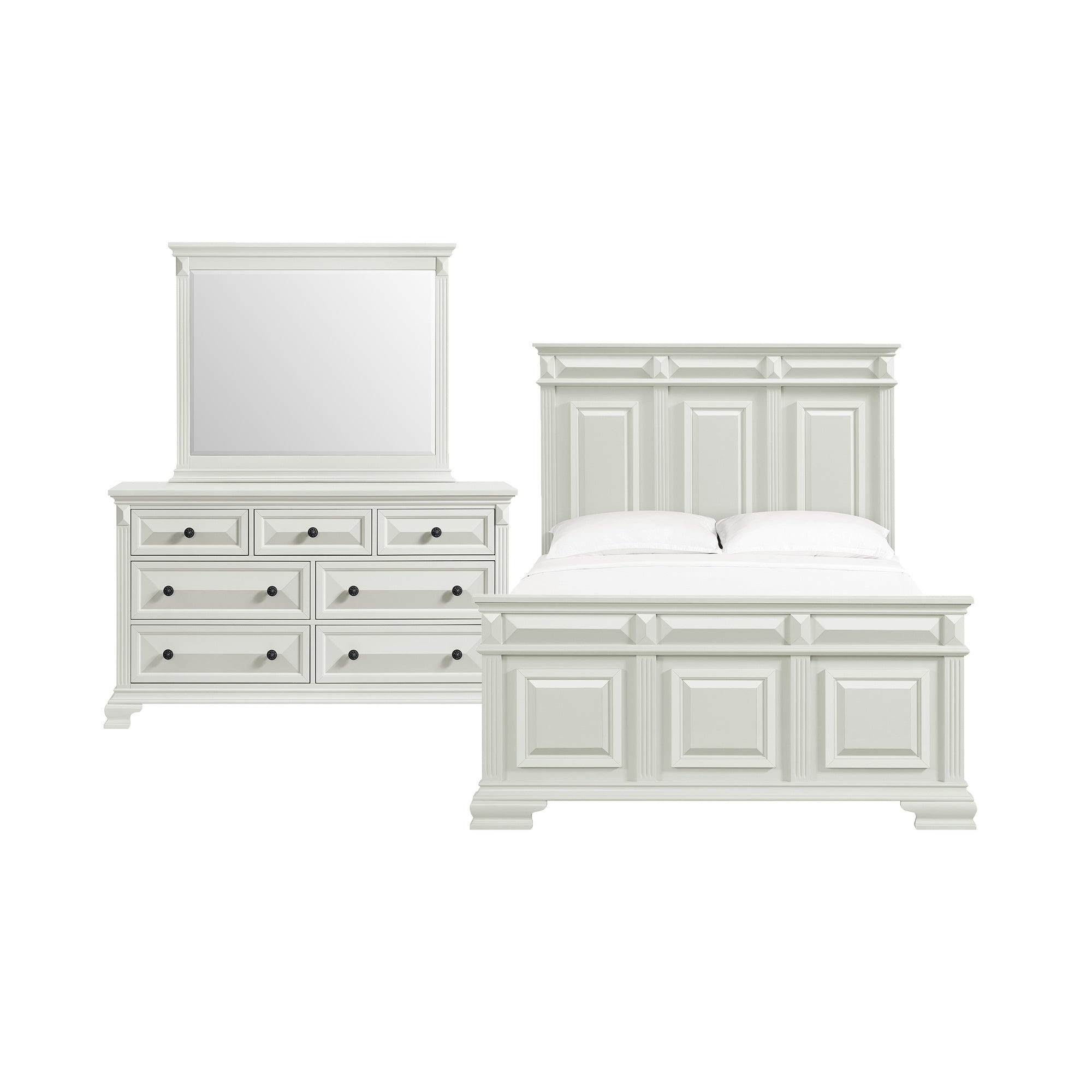 Bridgestone White 3-Piece Bedroom Set