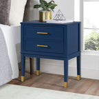 Bruno Navy Nightstand