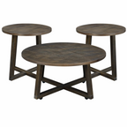 Industrial 3-Piece Occasional Table Set