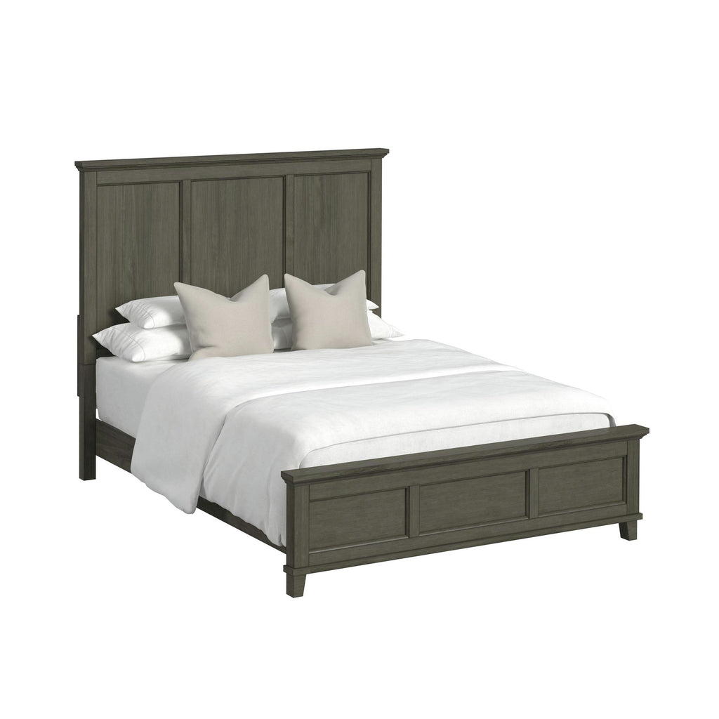 Canterbury Gray Panel Bed