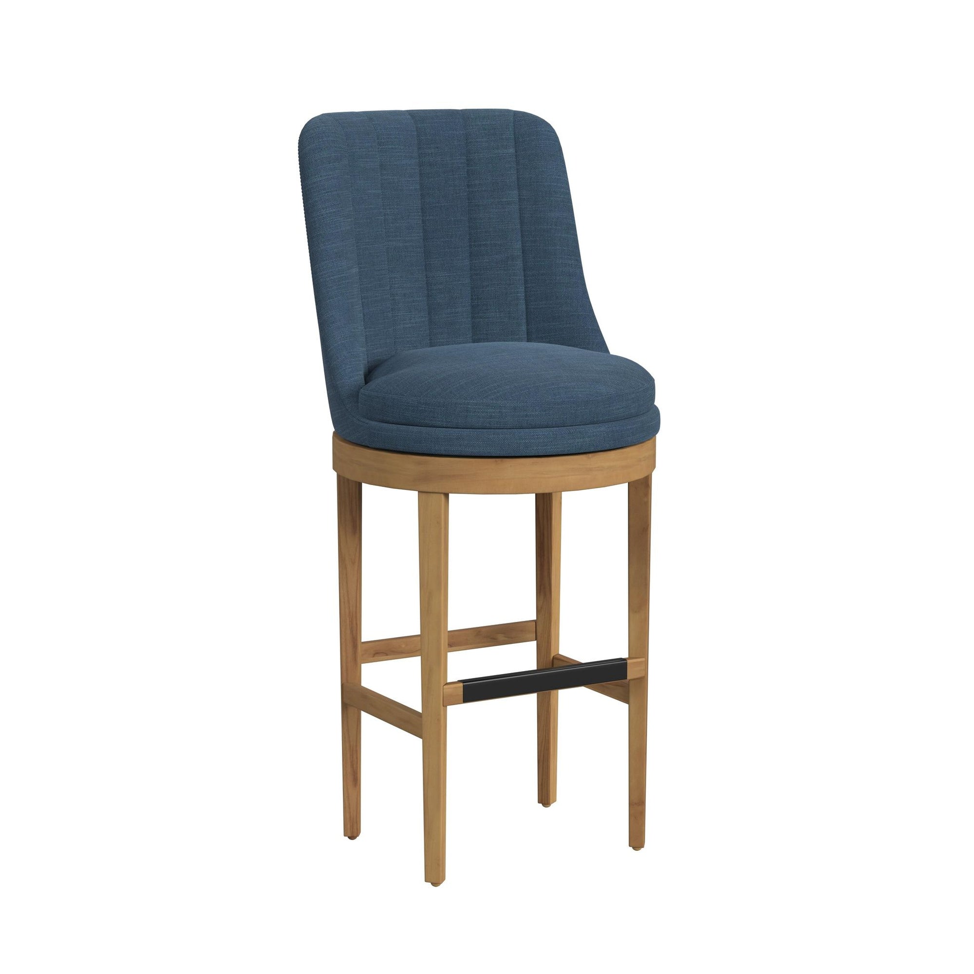 Carmen Blue Swivel Bar Stool