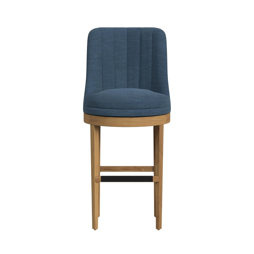 Carmen Blue Swivel Bar Stool