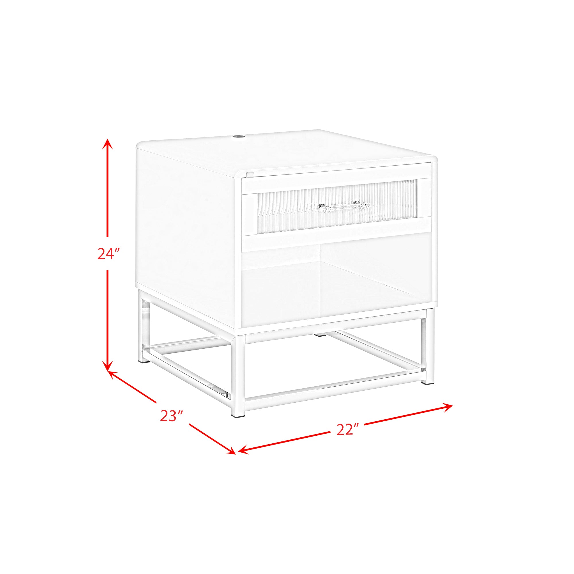 Chandra LED End Table