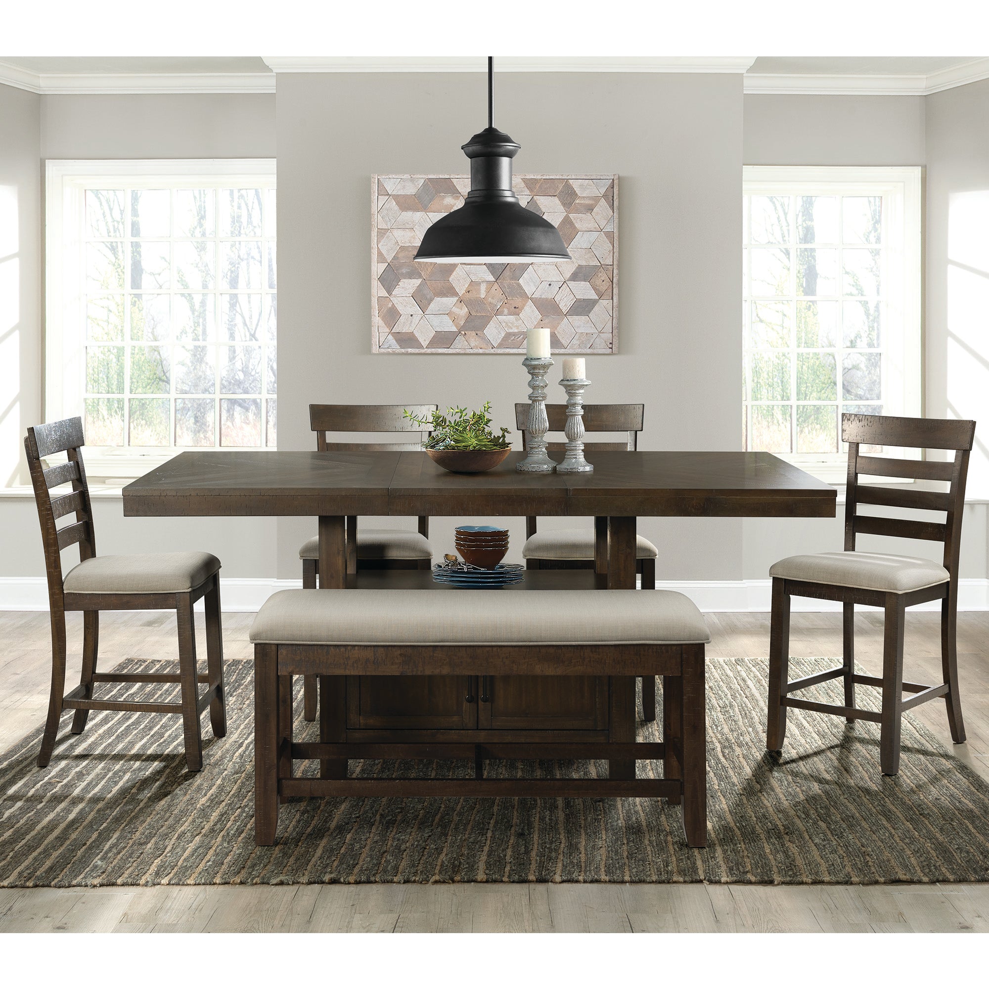 Timber 6-Piece Counter Height Dining Set