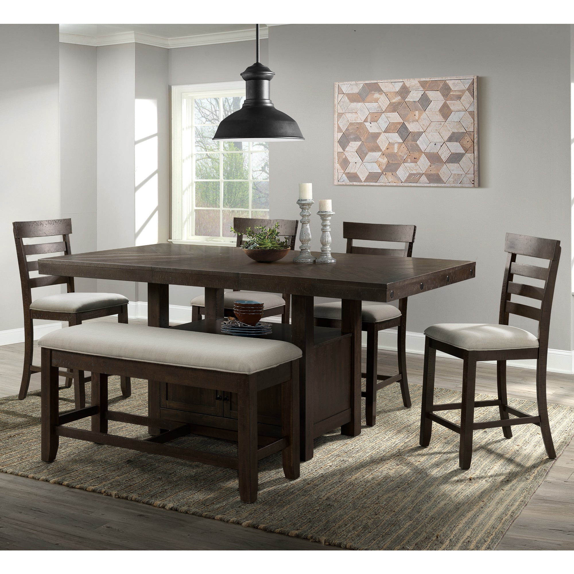 Timber Counter Height Dining Table