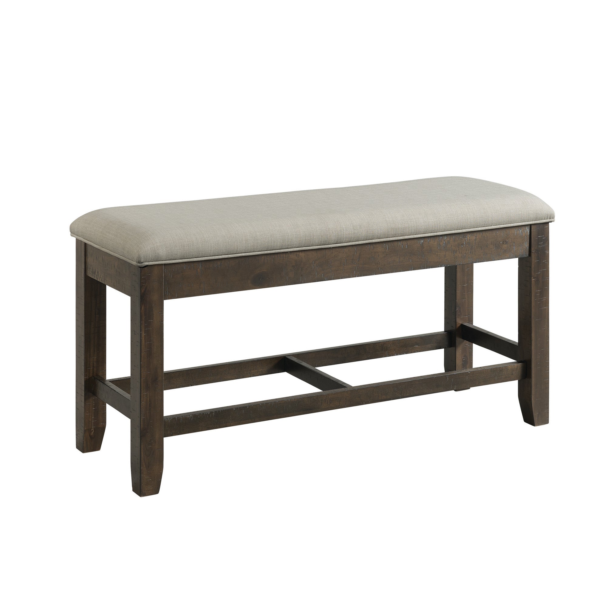 Timber Counter Height Dining Bench with Storage