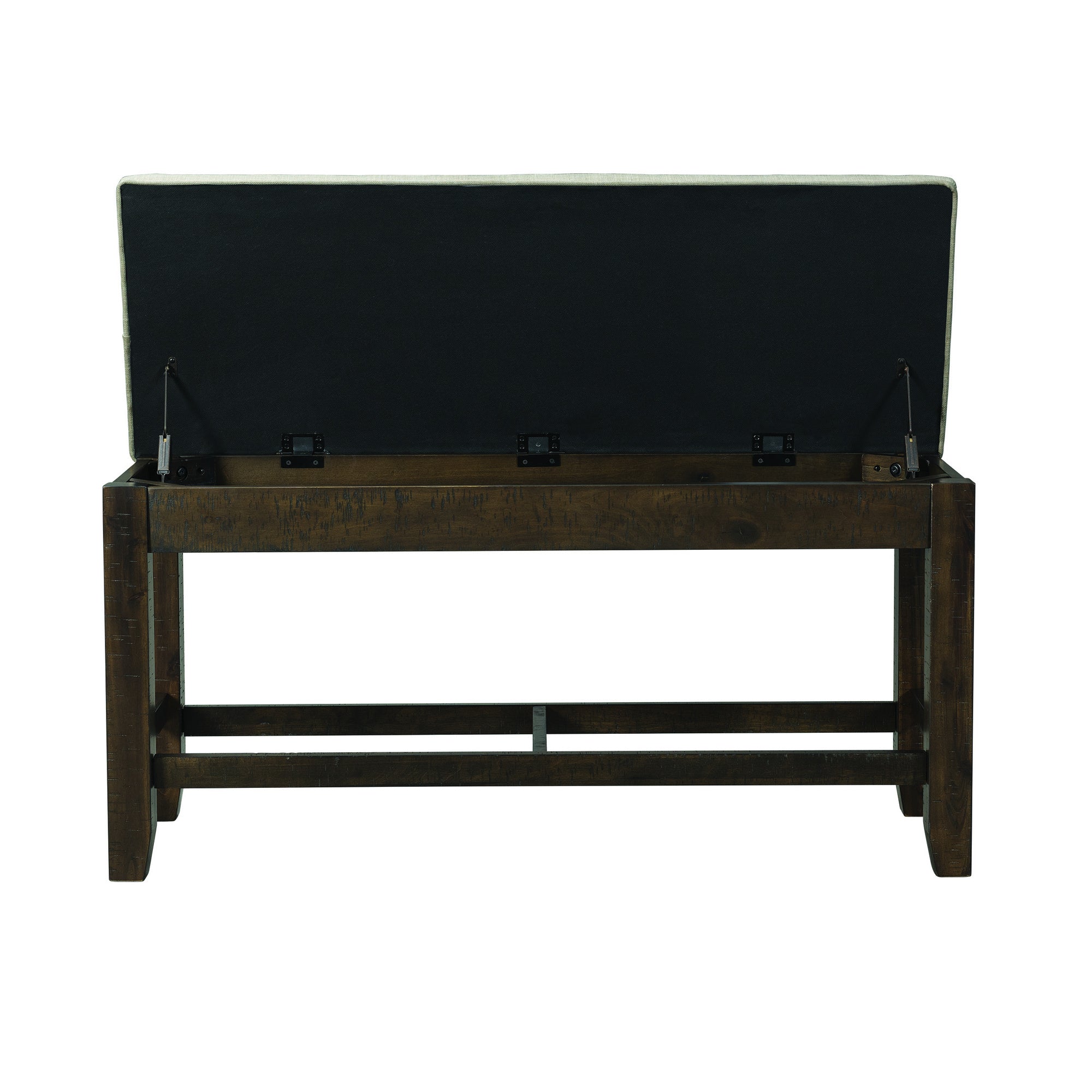 Timber Counter Height Dining Bench with Storage