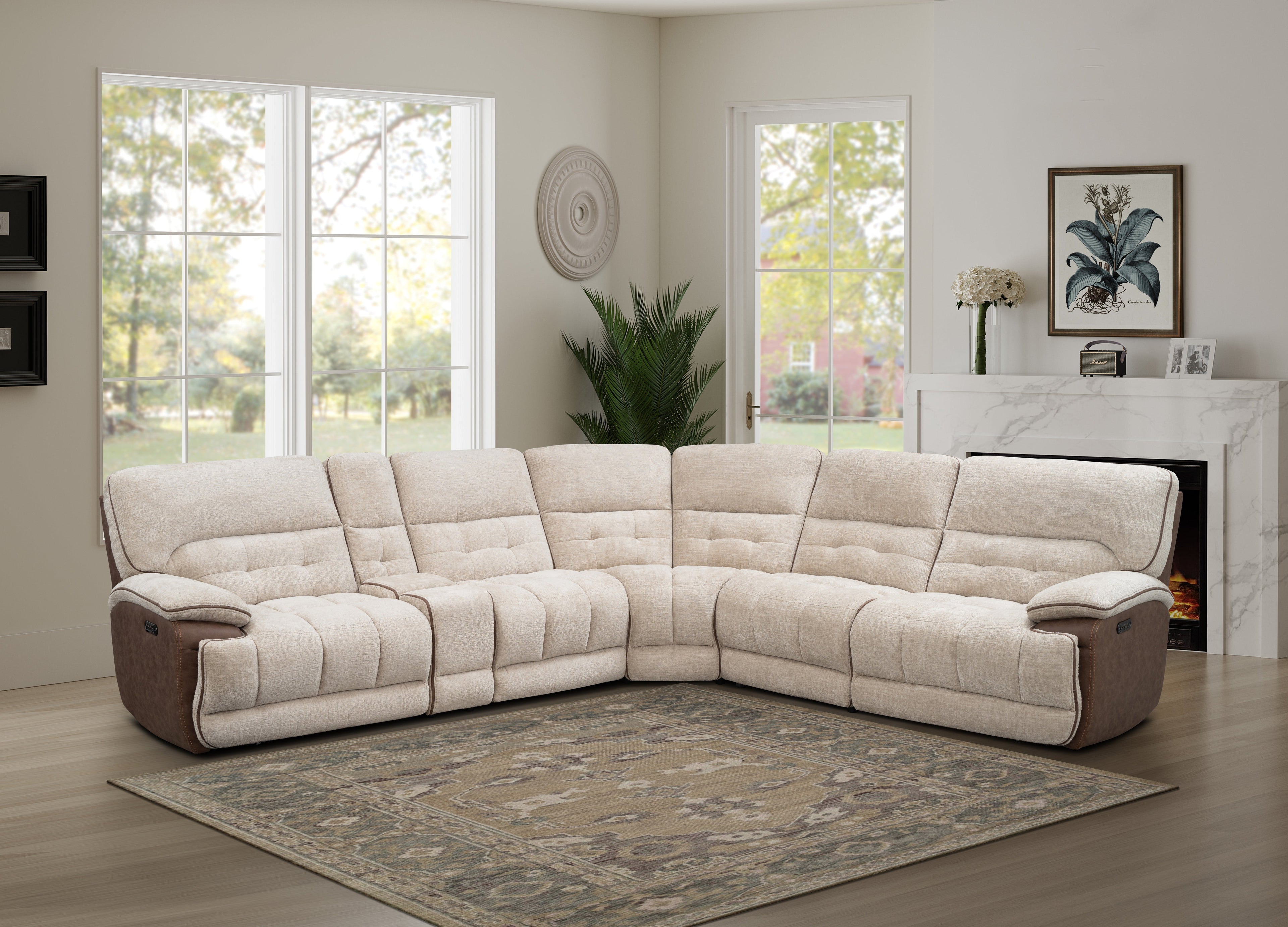 Aspen 6-Piece Power Reclining Sectional