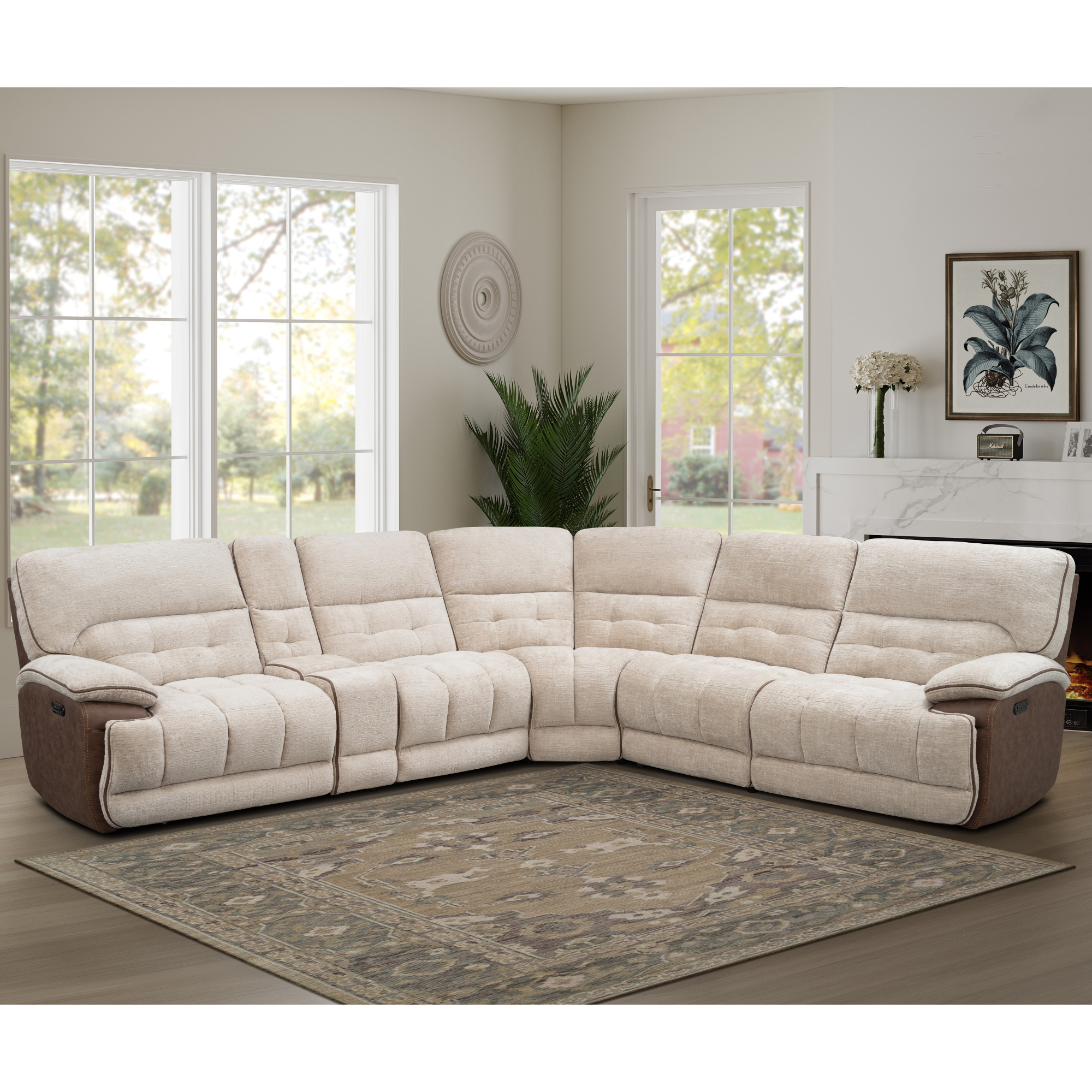 Aspen 6-Piece Power Reclining Sectional