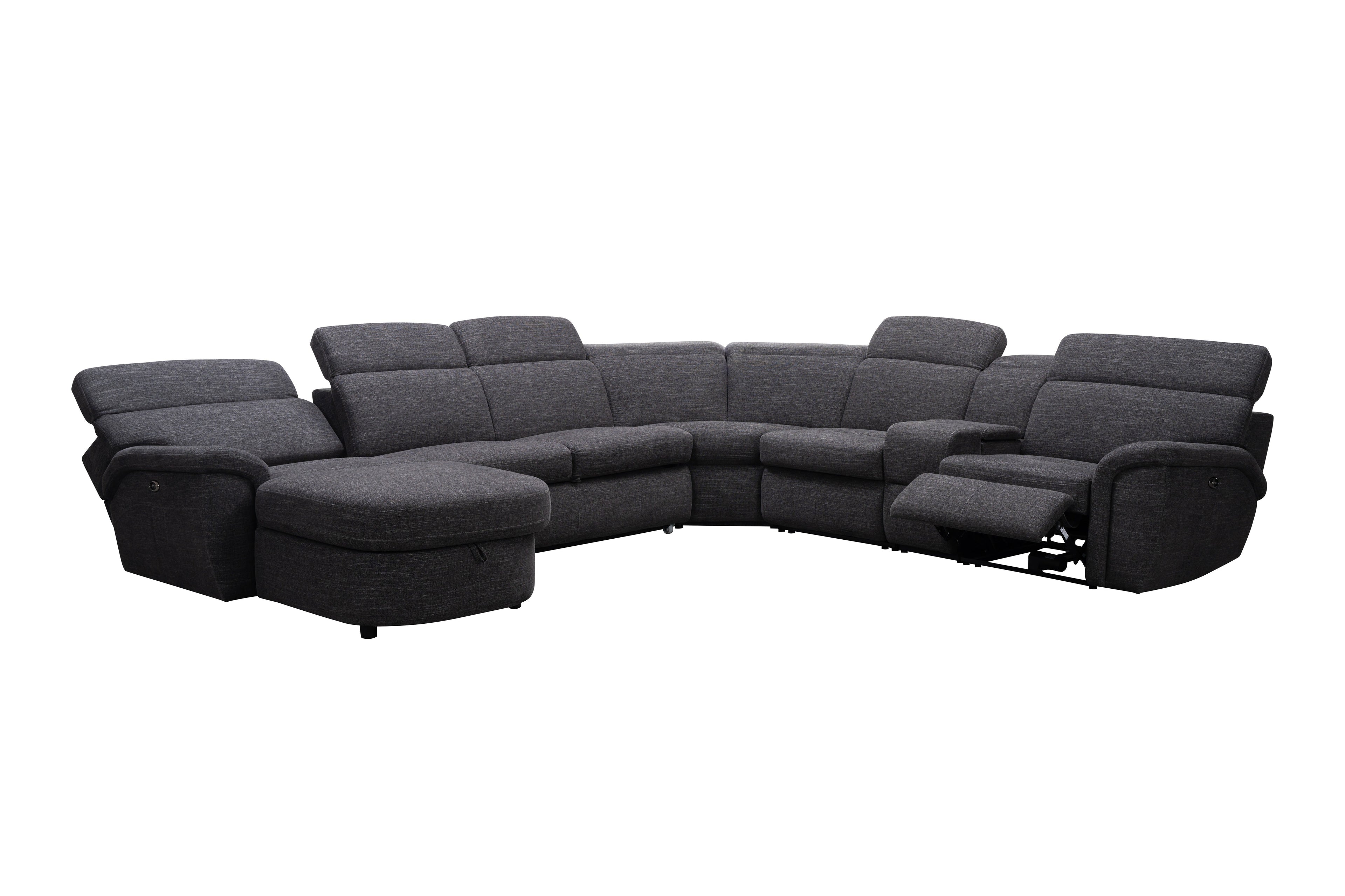 Oasis 4-Piece Power Reclining Sectional with Sleeper