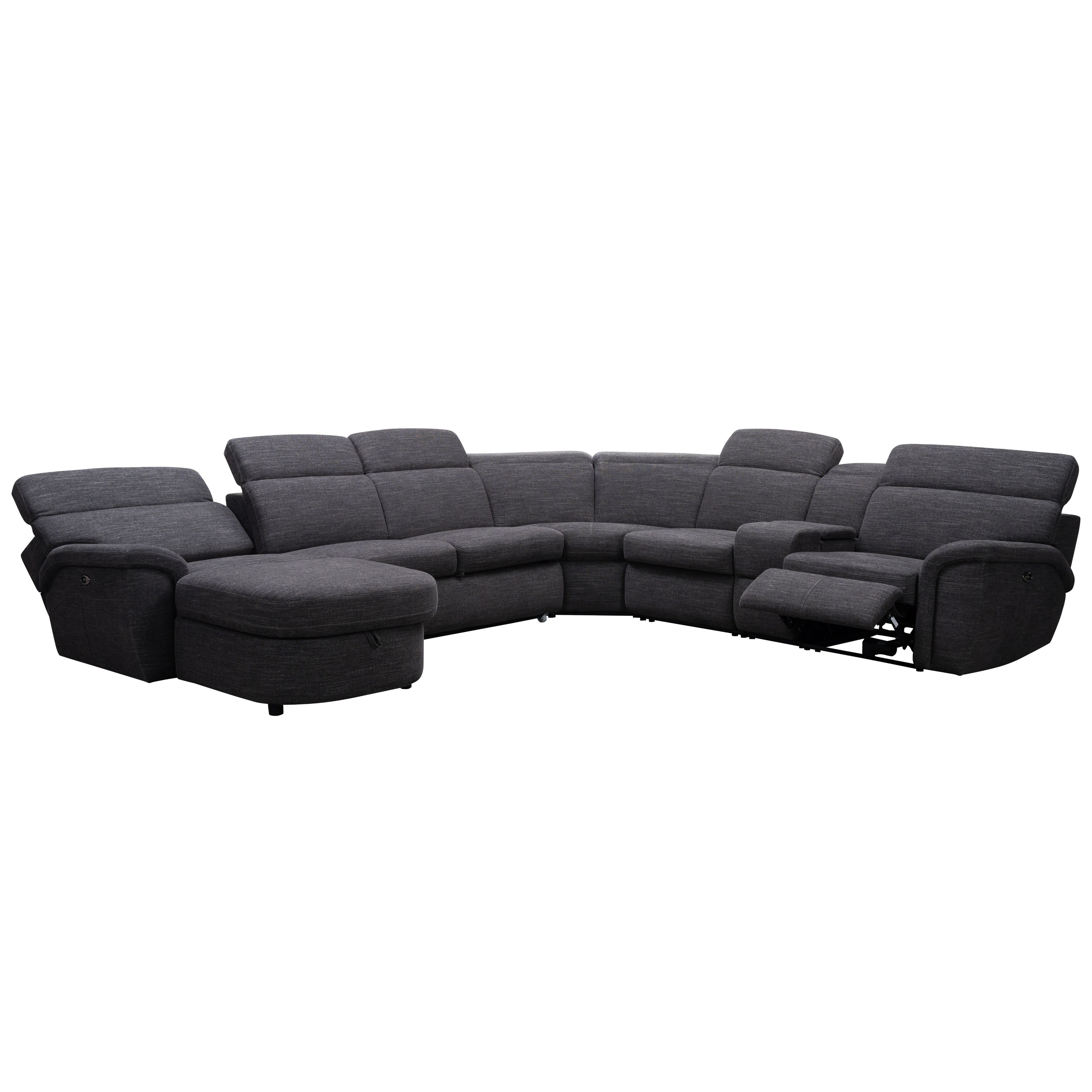 Oasis 4-Piece Power Reclining Sectional with Sleeper